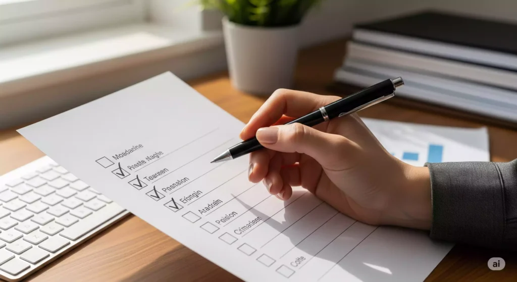 checklist simples para organizar o final de semana