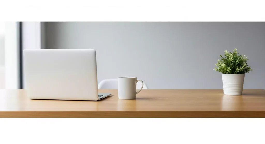 Espaço de trabalho minimalista