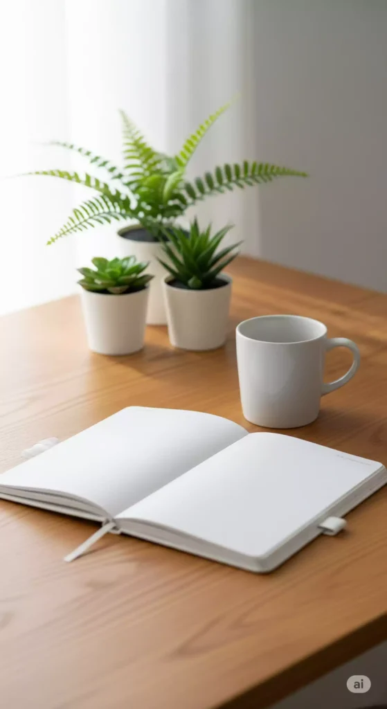 Agenda organizada para um ano leve e produtivo