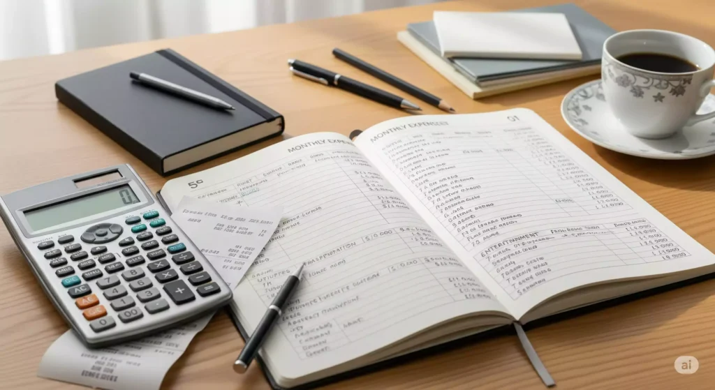 Planilha de controle financeiro.