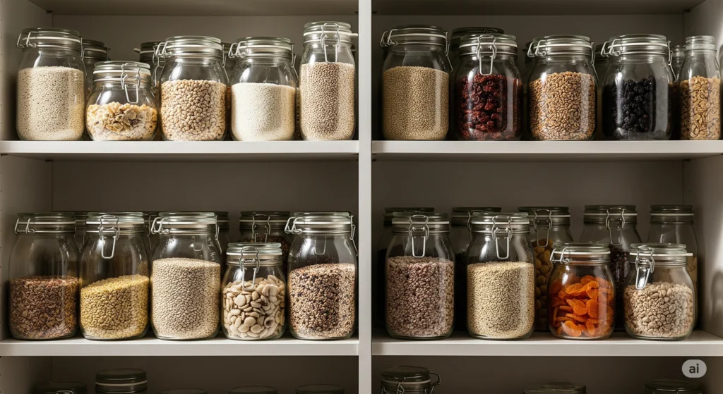 família vivendo vida simples e sustentável em contato com a natureza