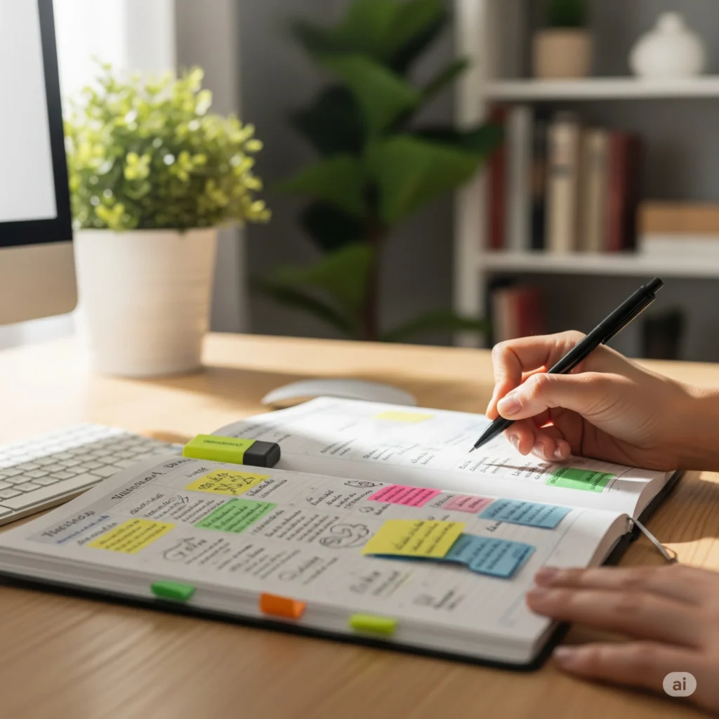 Método GTD - Planejamento semanal organizado com listas