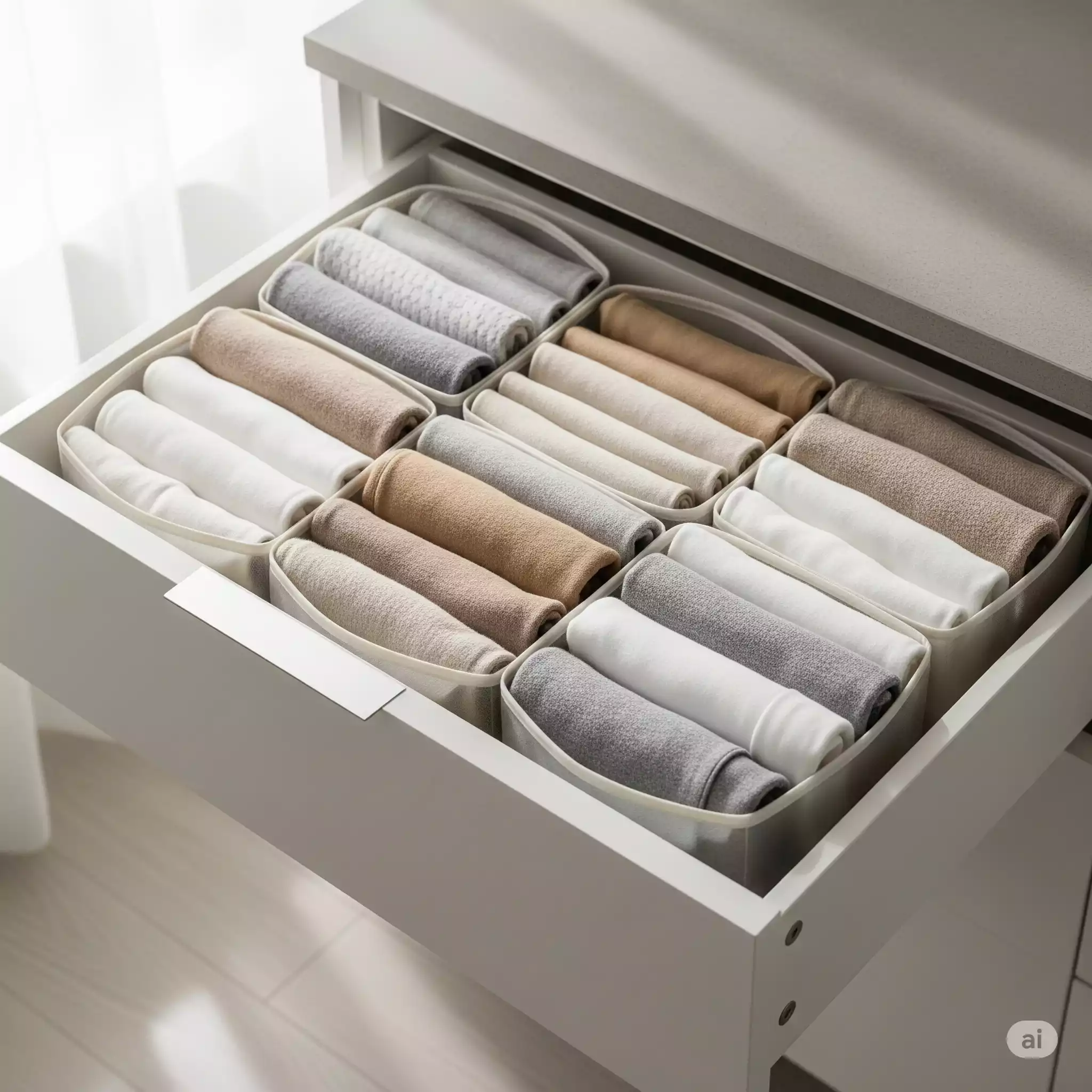 Colmeia de gaveta como solução inteligente para organização da casa