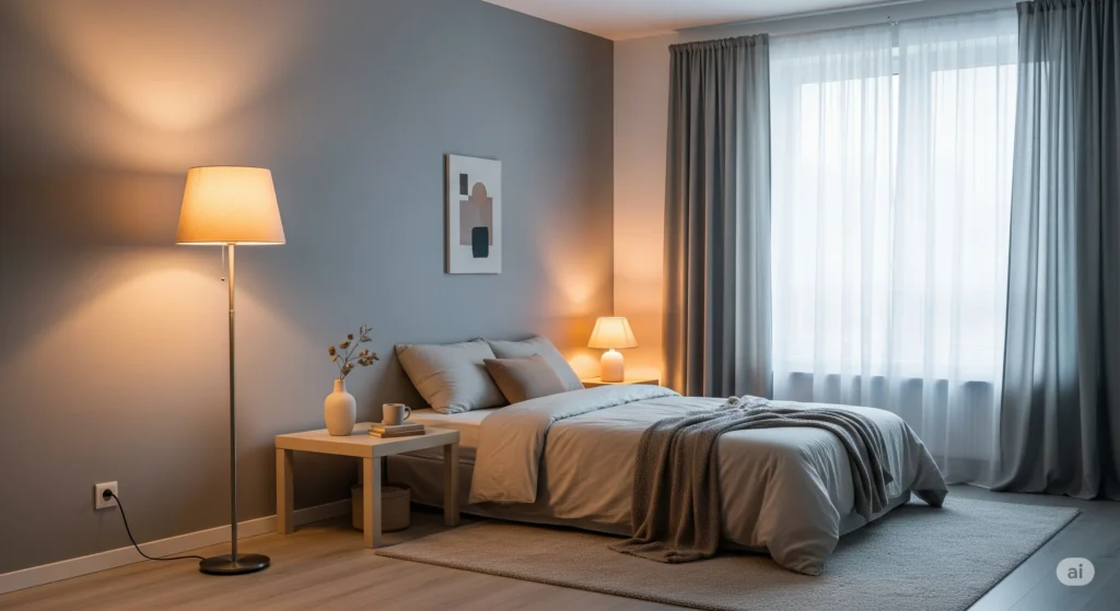 Comparativo de espaço antes e depois mostrando a diferença entre minimalismo e organização.