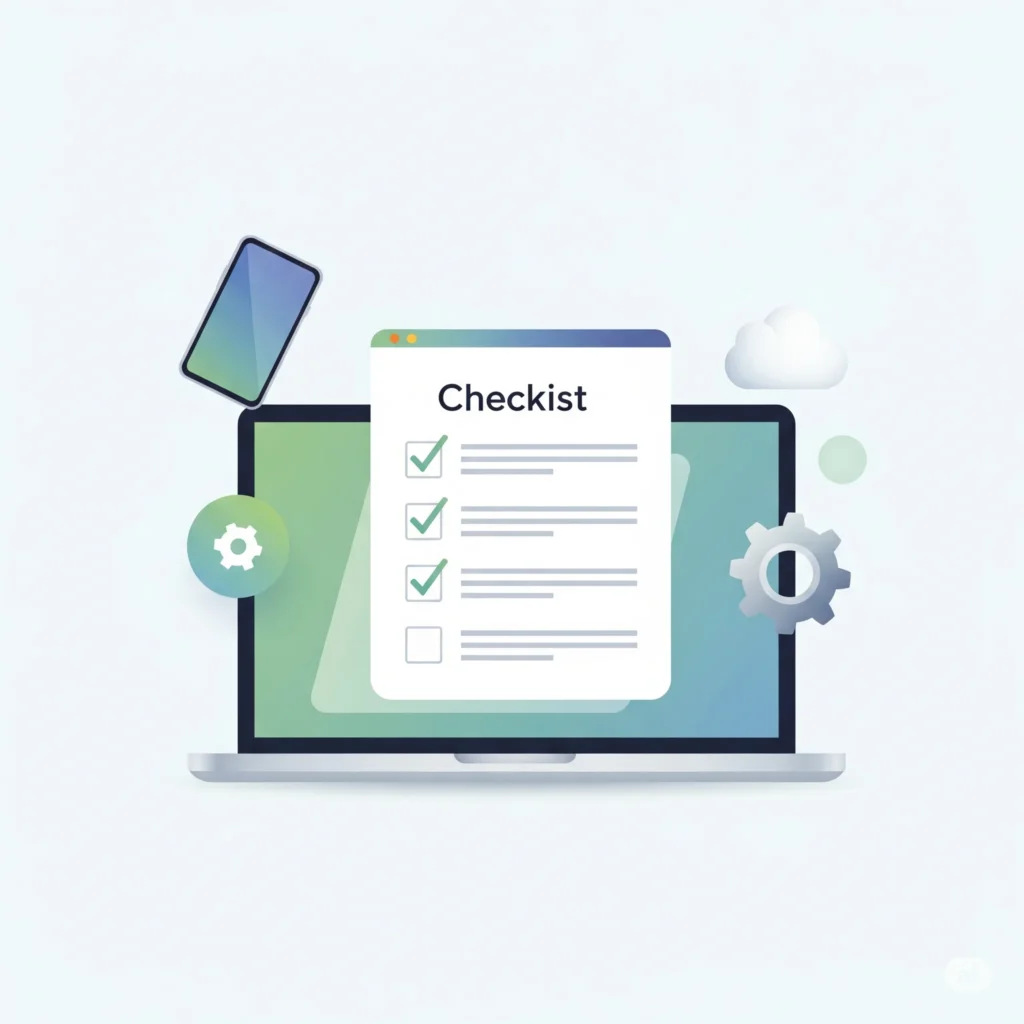 Checklist digital para aproveitar o kit digital