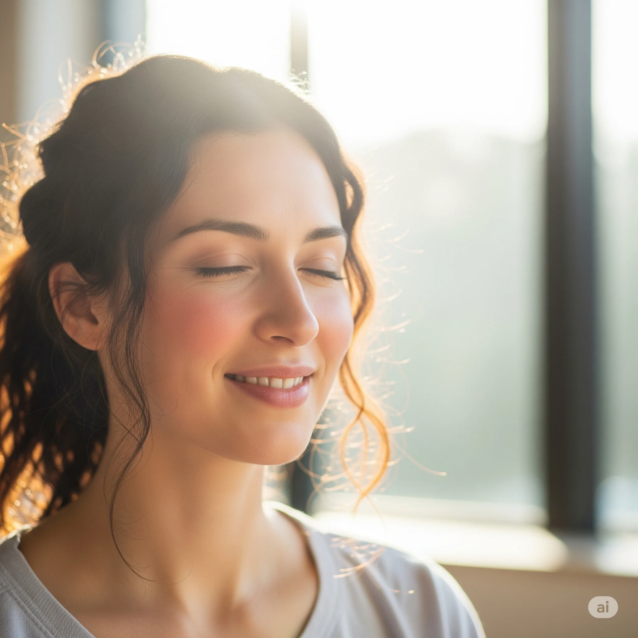 meditação para iniciantes - mulher sorrindo