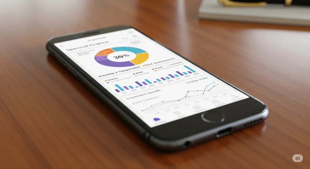 Aplicativos de finanças como modelo de planejamento de contas digital.