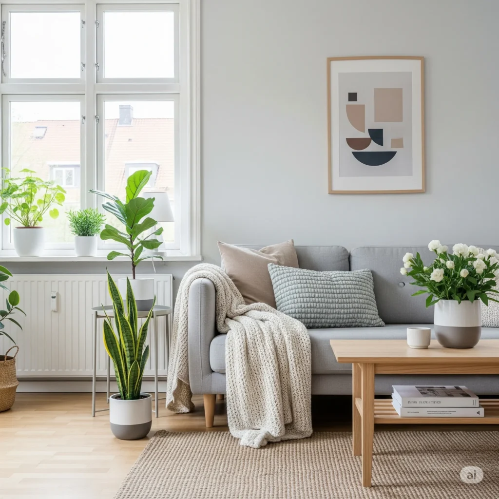 Organizar sala - sala estilo clean com plantas.