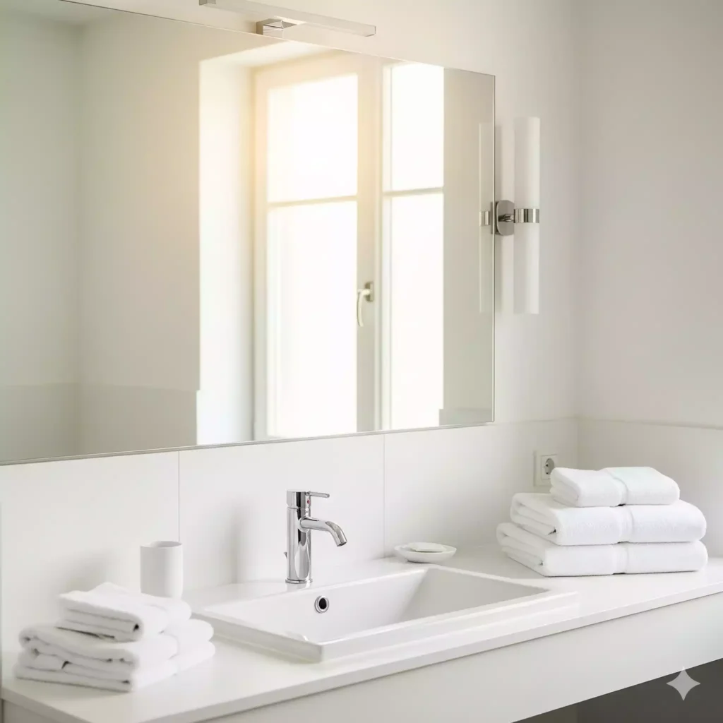 Banheiro limpo e organizado arrumar casa