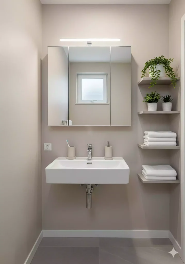 Casa pequena como organizar banheiro compacto