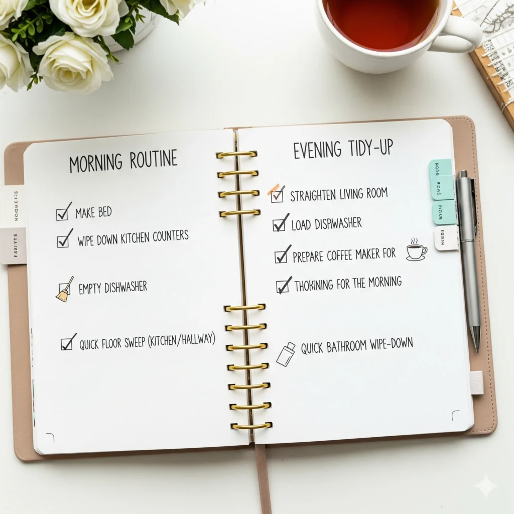 Checklist de como manter a casa arrumada