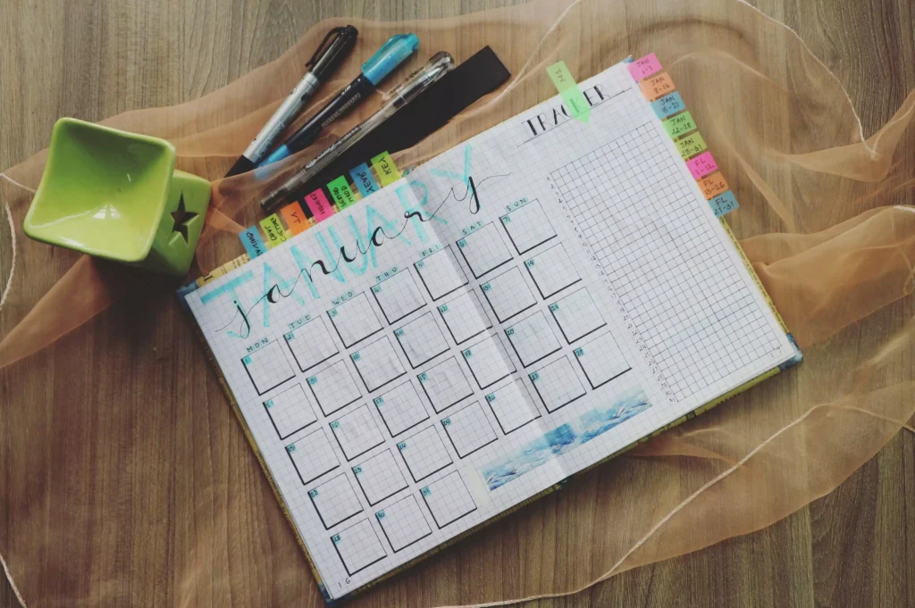 Checklist de como usar o calendário de 2026 completo
