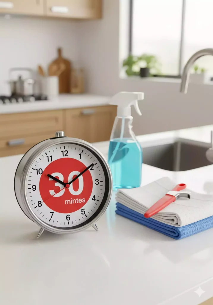 timer usado para como arrumar a casa rápido