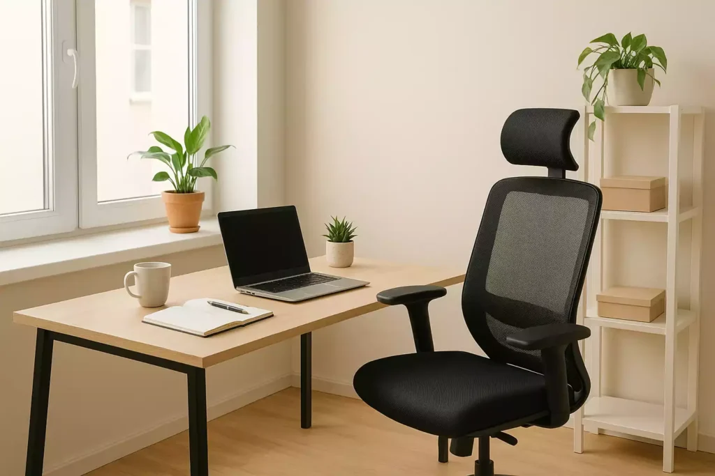 rotina de trabalho em home office com ambiente produtivo