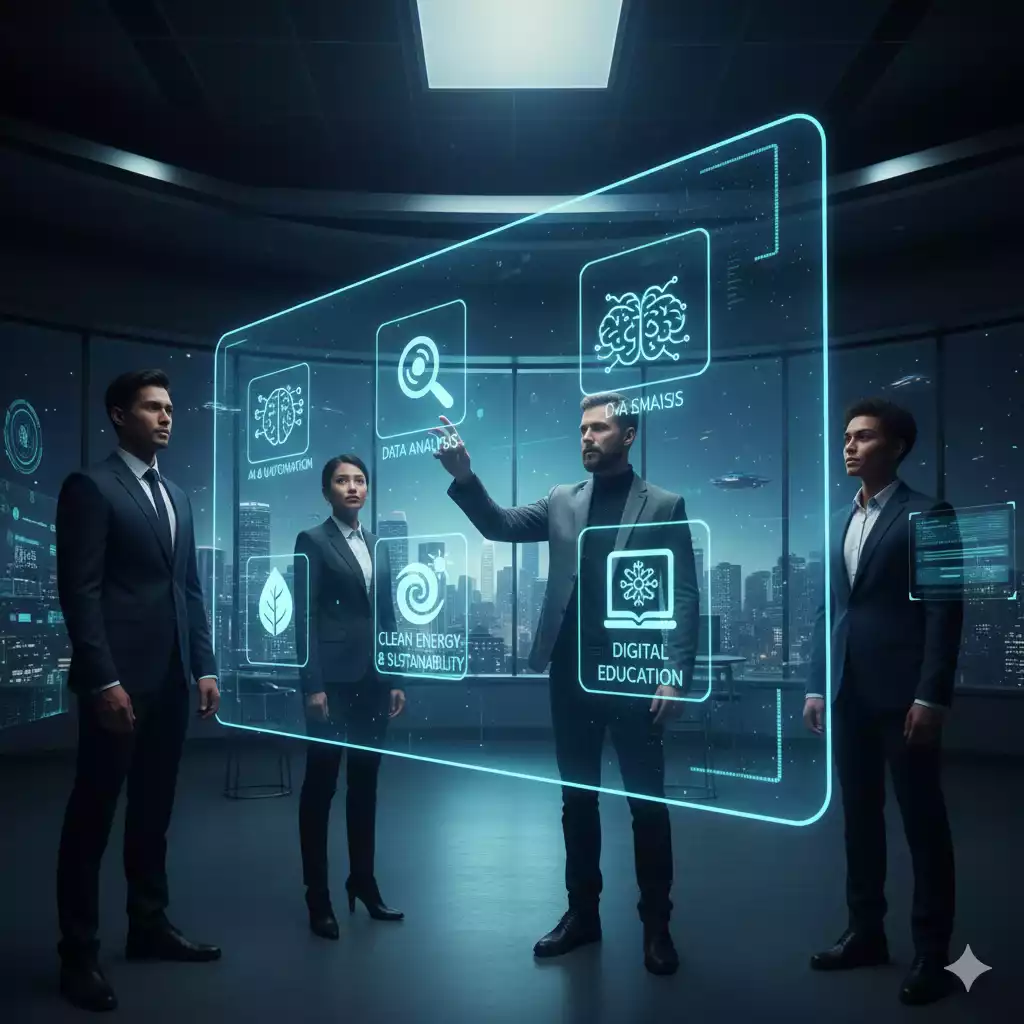 Tendências de mercado e profissões do futuro.