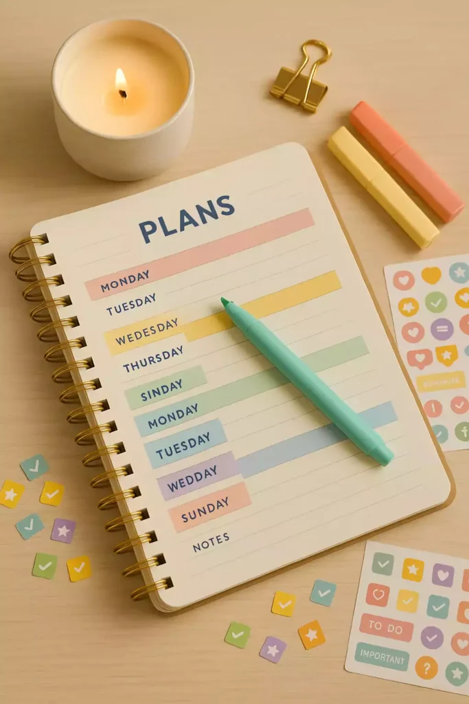 Ferramentas criativas para transformar o hábito de planejar em ritual