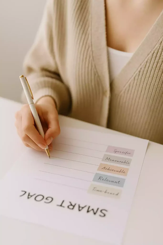 Etapas do método SMART aplicadas para definir sua meta com clareza
