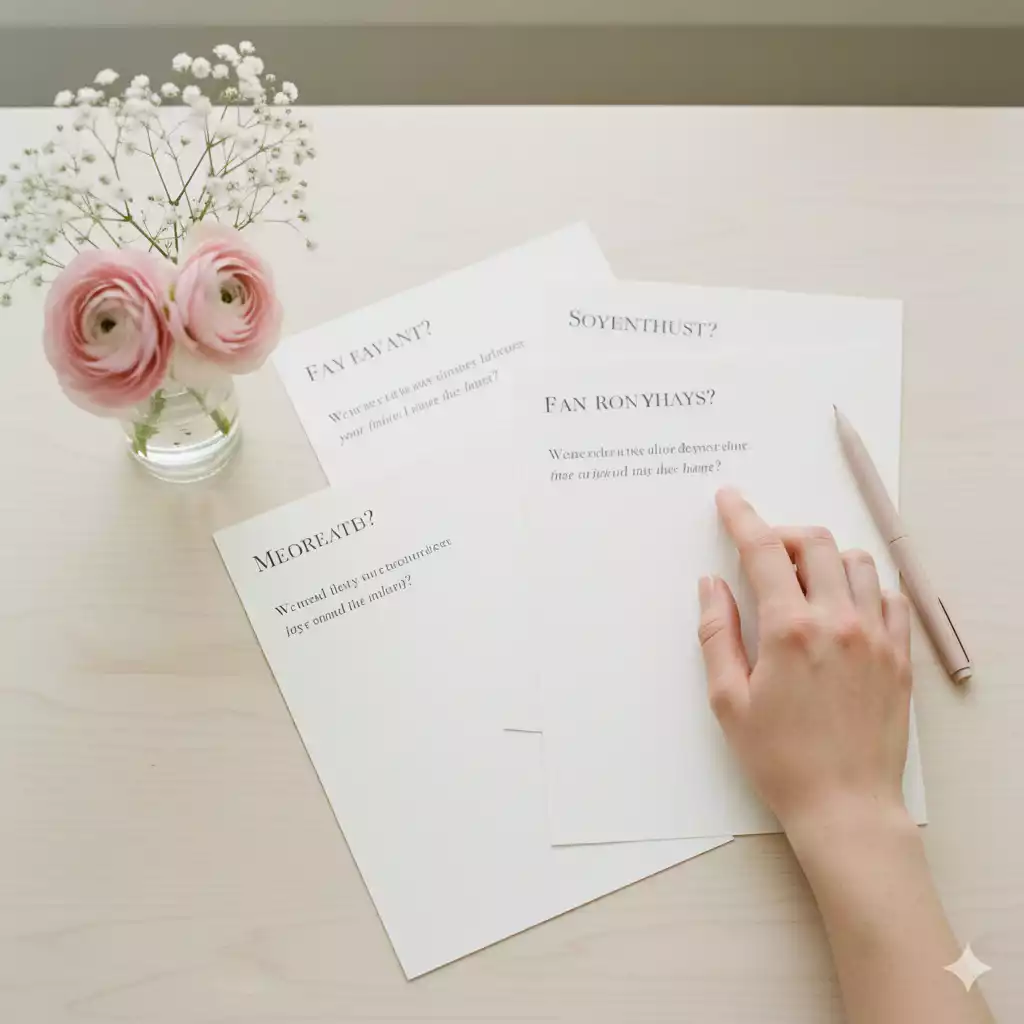 imagem conceitual com perguntas para quem deseja encerrar ciclos