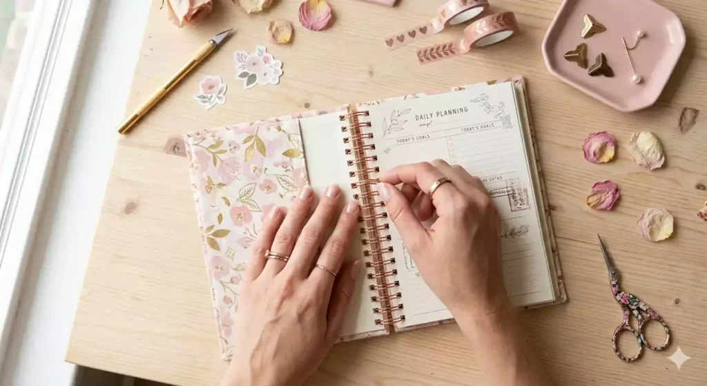 quanto custa planner personalizado - processo de montagem de planner personalizado artesanal