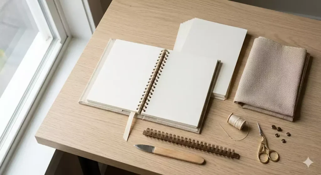 quanto custa planner personalizado, materiais sobre mesa